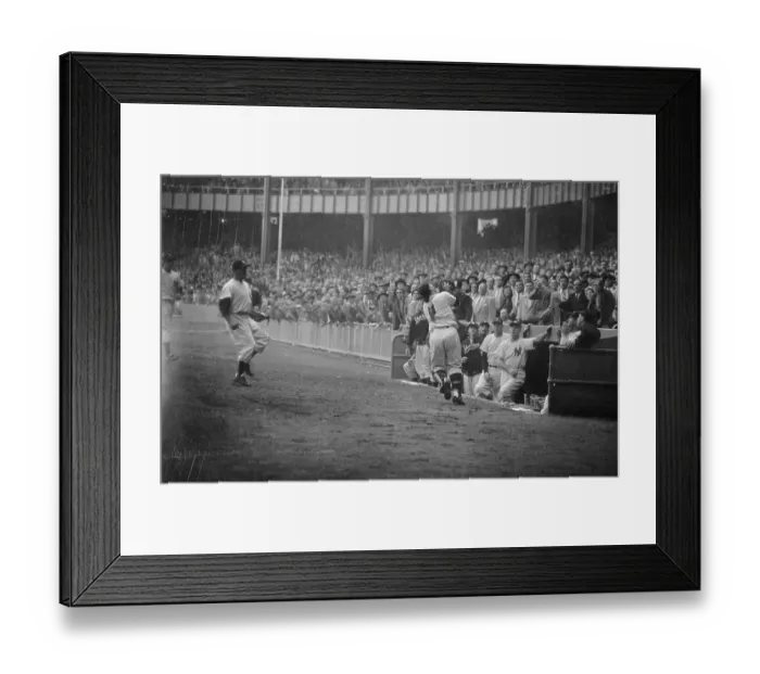Framed Print : Yogi Berra Making Catch Framed Print : Yogi Berra Making Catch