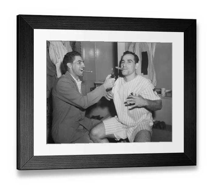 Framed Print : Yogi Berra and Phil Rizzuto Smoking Cigars Framed Print : Yogi Berra and Phil Rizzuto Smoking Cigars
