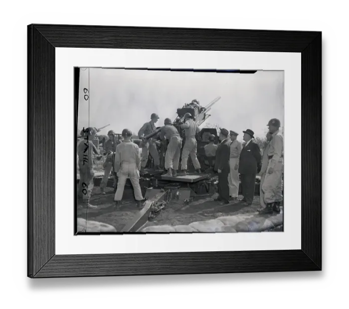 Framed Print : Anti Aircraft Gun At Fort Tilden Framed Print : Anti Aircraft Gun At Fort Tilden