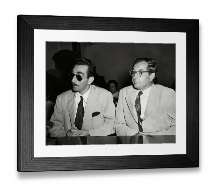 Framed Print : Jeff Corey Sitting in on HUAC Session Framed Print : Jeff Corey Sitting in on HUAC Session