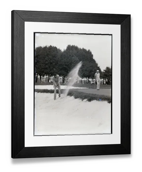 Framed Print : Charles Coe Chipping from Sand Trap Framed Print : Charles Coe Chipping from Sand Trap