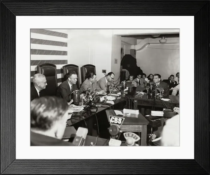 Framed Print : Henry Blankfort Testifying Before HUAC Framed Print : Henry Blankfort Testifying Before HUAC