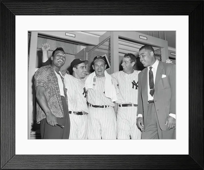 Framed Print : New York Yankees Visited By Boxers Framed Print : New York Yankees Visited By Boxers