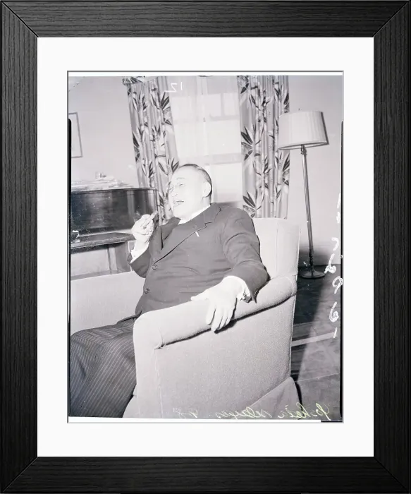 Framed Print : A Laughing Japanese Prime Minister Framed Print : A Laughing Japanese Prime Minister