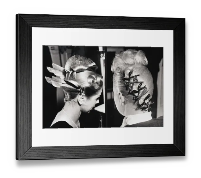Framed Print : Women Model Futuristic Hair Styles Framed Print : Women Model Futuristic Hair Styles