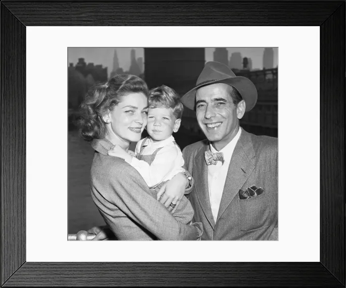 Framed Print : Humphrey Bogart, Lauren Bacall, & Son Stephen Framed Print : Humphrey Bogart, Lauren Bacall, & Son Stephen