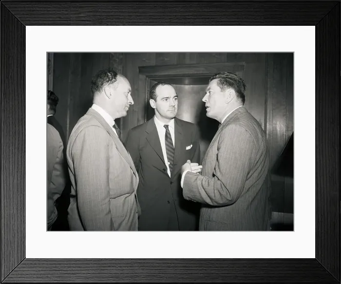 Framed Print : F.T.Murray, Ned Irish, Talk W / Gene Tunney Framed Print : F.T.Murray, Ned Irish, Talk W / Gene Tunney