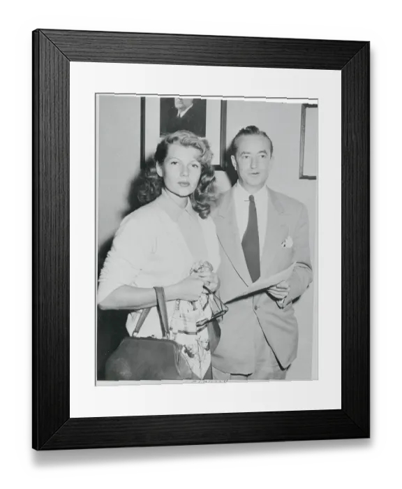Framed Print : Rita Hayworth Consulting Bartley Crum Framed Print : Rita Hayworth Consulting Bartley Crum