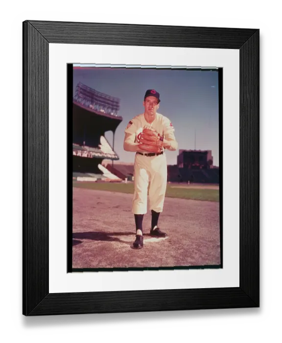 Framed Print : Portrait of Bob Feller Framed Print : Portrait of Bob Feller
