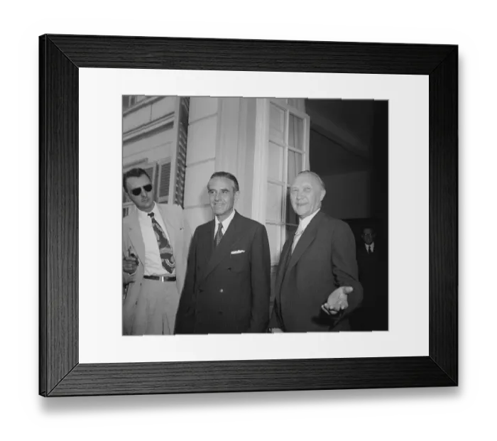 Framed Print : Konrad Adenauer with W. Averell Harriman Framed Print : Konrad Adenauer with W. Averell Harriman