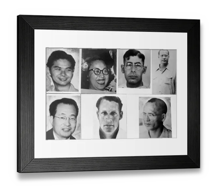 Framed Print : Seven Leaders of the Communist Party in Hawaii Framed Print : Seven Leaders of the Communist Party in Hawaii