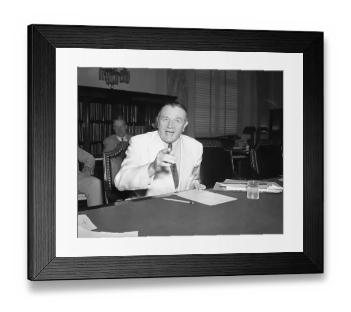 Framed Print : General Willoughby Testifies