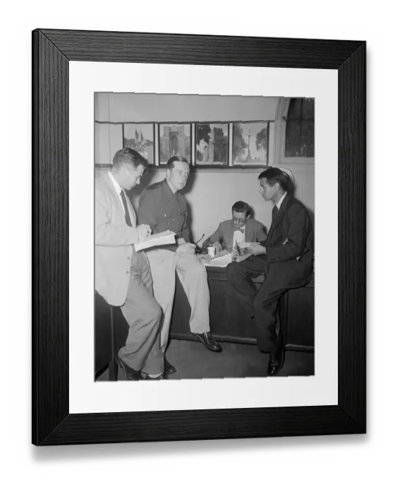 Framed Print : West Point Coach Earl Blaik Speaking to Reporters Framed Print : West Point Coach Earl Blaik Speaking to Reporters