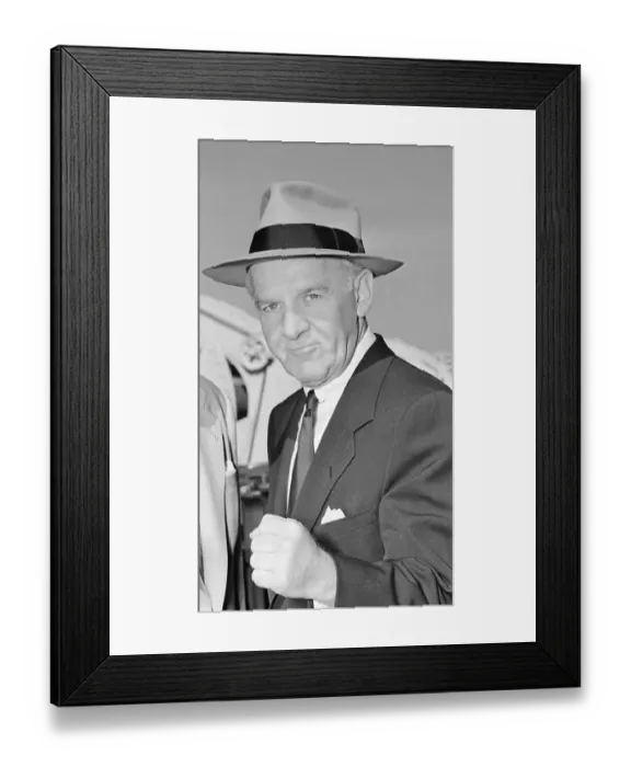 Framed Print : Sugar Ray Robinson and Walter Winchell Standing on Ship Deck Framed Print : Sugar Ray Robinson and Walter Winchell Standing on Ship Deck