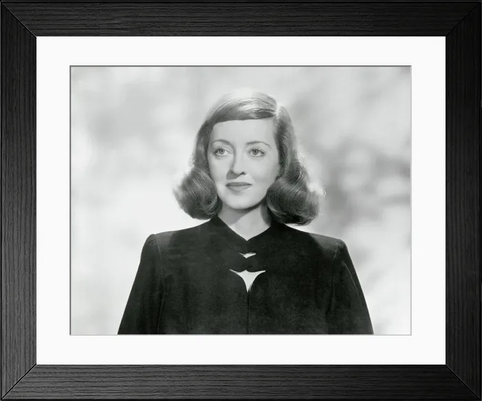 Framed Print : Portrait of American Screen Legend Bette Davis Framed Print : Portrait of American Screen Legend Bette Davis