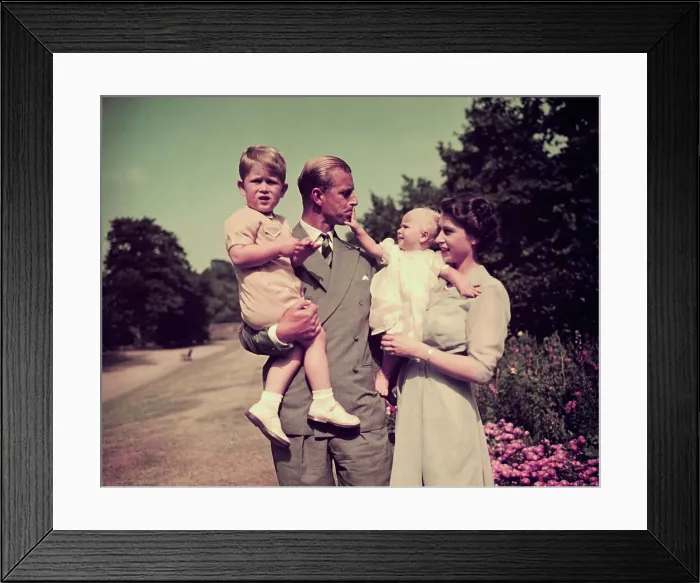 Framed Print : Playful Portrait of the Royal Family Framed Print : Playful Portrait of the Royal Family