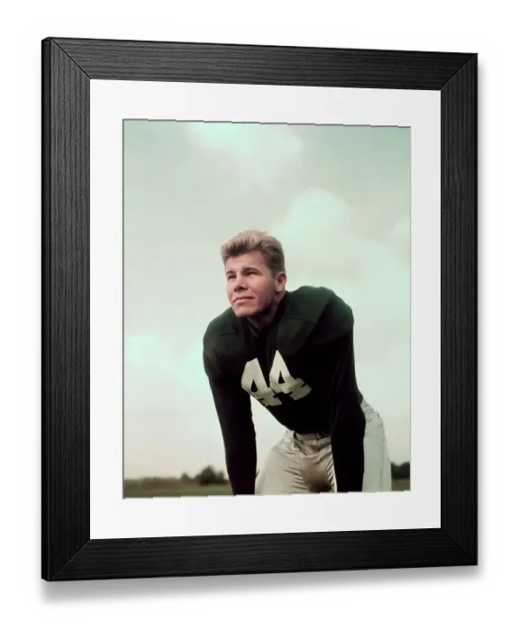 Framed Print : Kyle Rote Wearing Football Uniform Framed Print : Kyle Rote Wearing Football Uniform