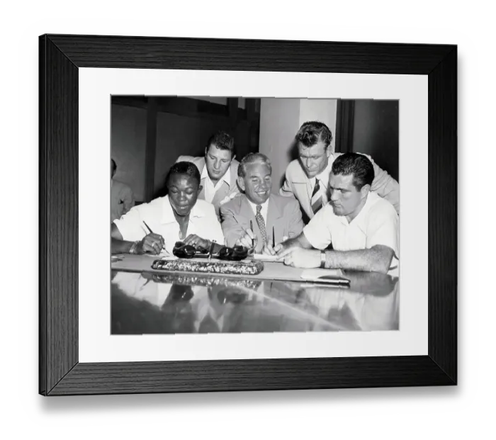 Framed Print : Boxing Champs Signing Contracts Framed Print : Boxing Champs Signing Contracts