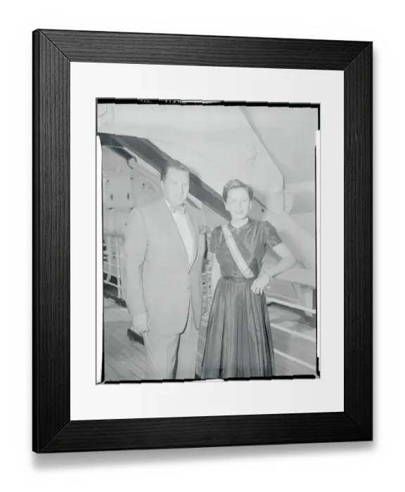 Framed Print : Portrait of Henry Ford II with Wife Framed Print : Portrait of Henry Ford II with Wife