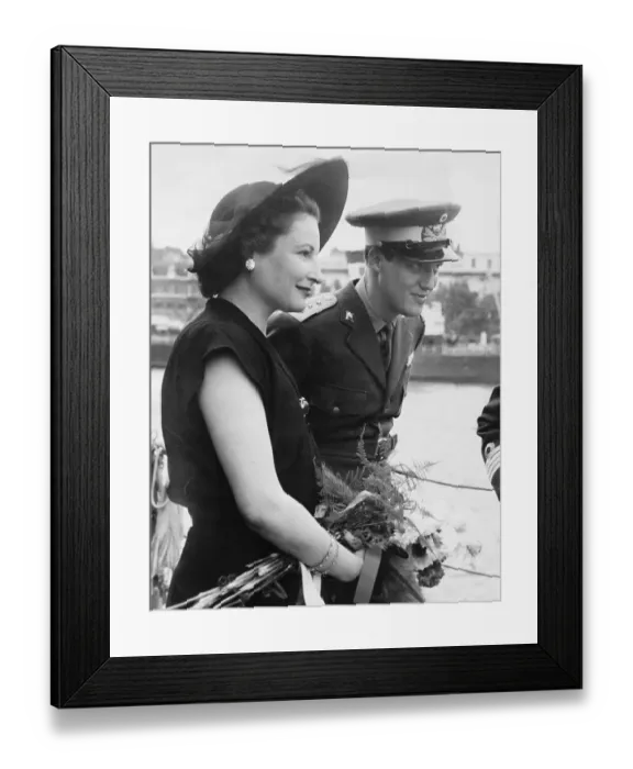 Framed Print : Danish Royal Couple in London Framed Print : Danish Royal Couple in London
