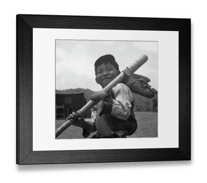 Framed Print : 24th Infantry Division's Adopted Child Al Learns Baseball Framed Print : 24th Infantry Division's Adopted Child Al Learns Baseball