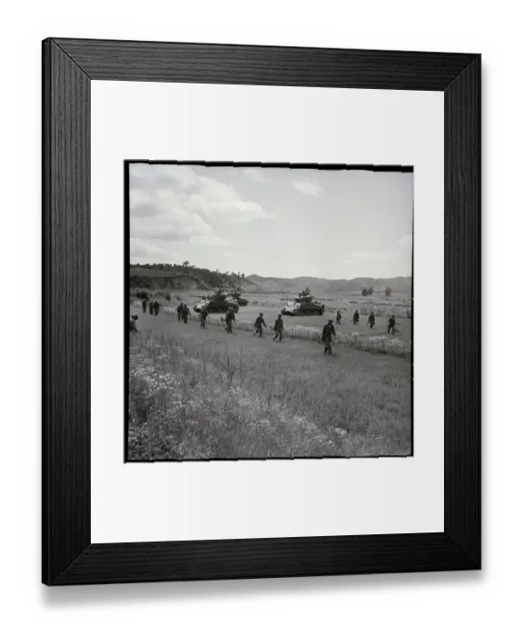 Framed Print : First Cavalry on Patrol in Korea Framed Print : First Cavalry on Patrol in Korea