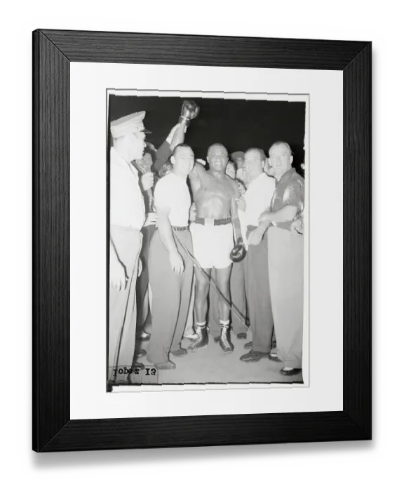 Framed Print : Joe Walcott After Victory Framed Print : Joe Walcott After Victory
