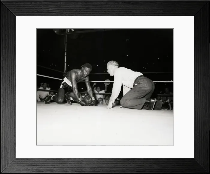 Framed Print : Ezzard Charles on All Fours Framed Print : Ezzard Charles on All Fours
