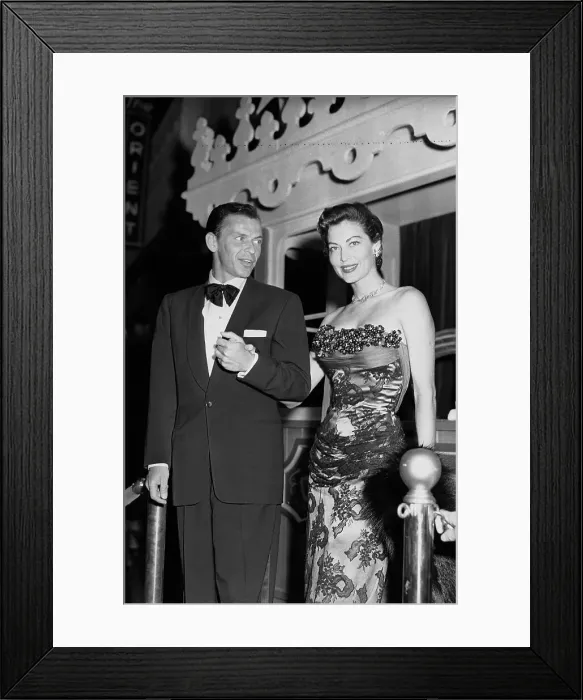 Framed Print : Sinatra Escorts Ava Gardner To Premiere Framed Print : Sinatra Escorts Ava Gardner To Premiere