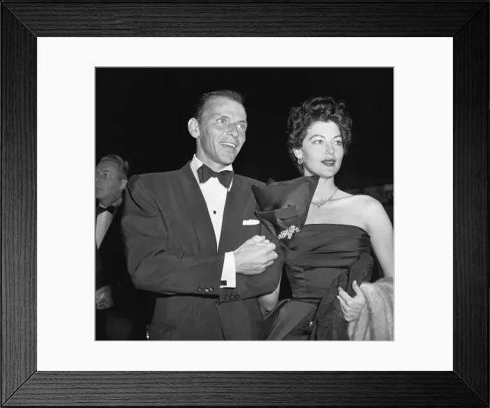 Framed Print : Frank Sinatra Out With Ava Gardner Framed Print : Frank Sinatra Out With Ava Gardner