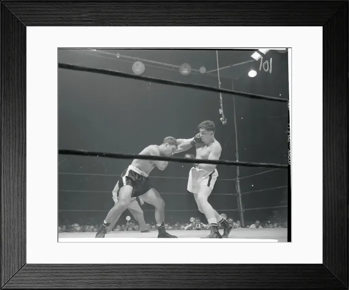 Framed Print : Rex Layne and Rocky Marciano Fighting Framed Print : Rex Layne and Rocky Marciano Fighting