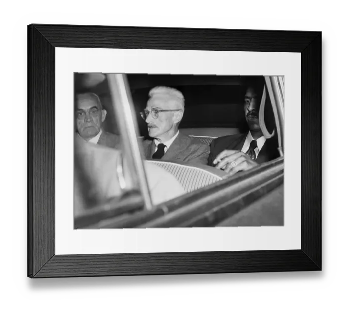 Framed Print : Writer Dashiell Hammett in Automobile Framed Print : Writer Dashiell Hammett in Automobile