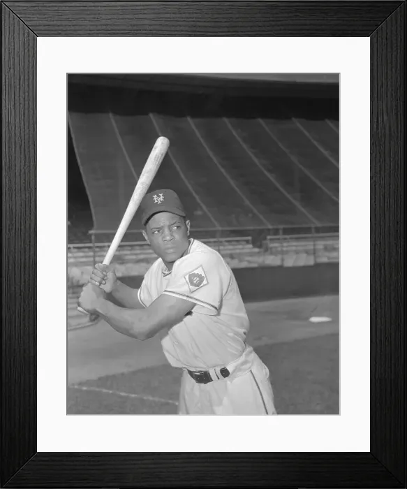 Framed Print : Willie Mays Standing in Batting Position Framed Print : Willie Mays Standing in Batting Position