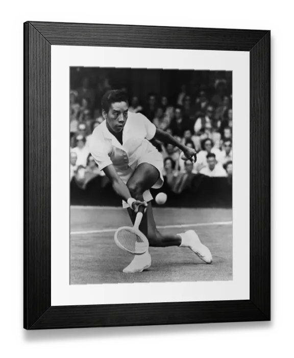 Framed Print : Althea Gibson at Wimbledon, 1950 Framed Print : Althea Gibson at Wimbledon, 1950