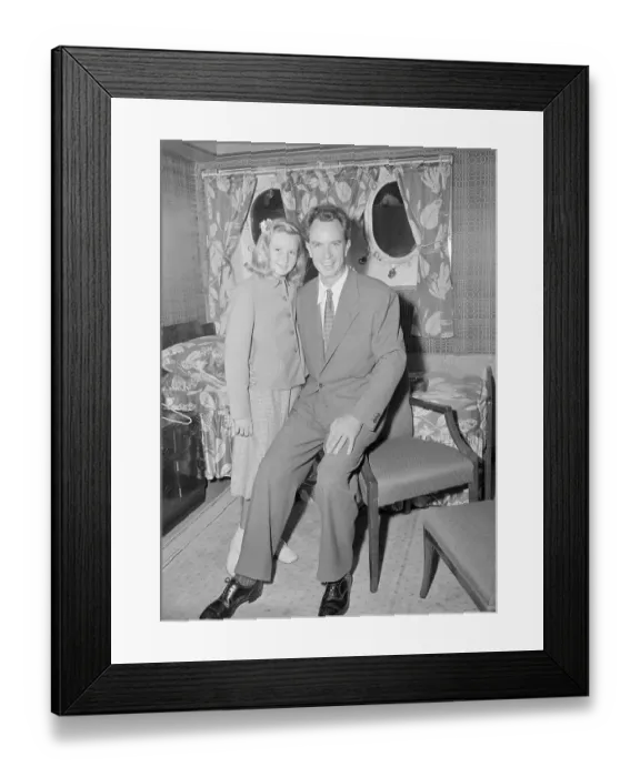 Framed Print : Peter and Pia Lindstrom Posing Together Framed Print : Peter and Pia Lindstrom Posing Together