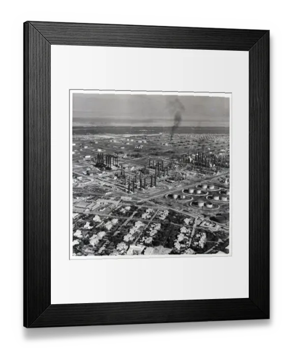 Framed Print : Oil Refinery And Tanks--Aerial View Framed Print : Oil Refinery And Tanks--Aerial View