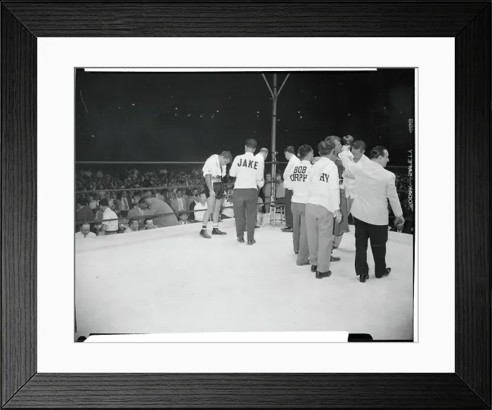 Framed Print : Handlers Surrounding the Fighters Framed Print : Handlers Surrounding the Fighters