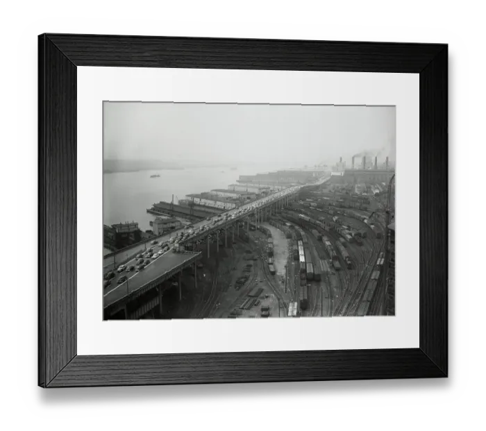 Framed Print : Motorists Being Rerouted Framed Print : Motorists Being Rerouted