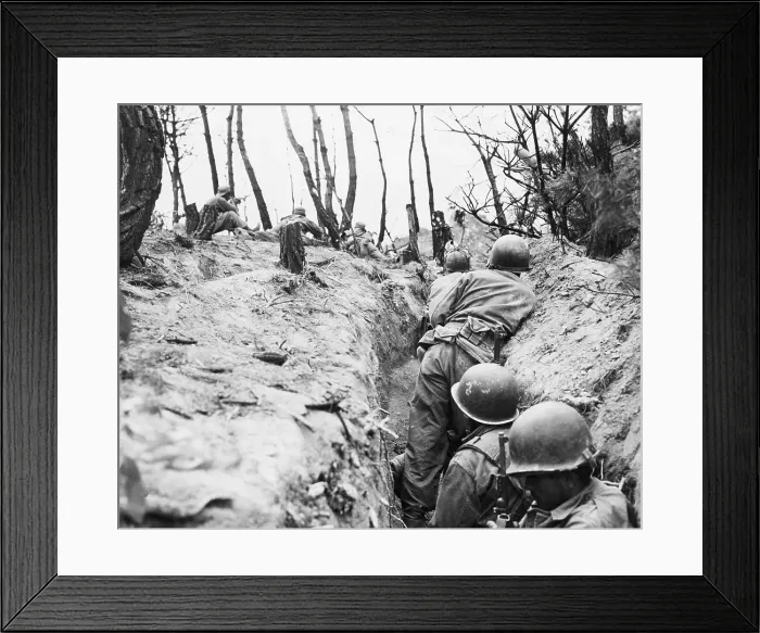 Framed Print : Puerto Rican Soldiers in Korean War Framed Print : Puerto Rican Soldiers in Korean War