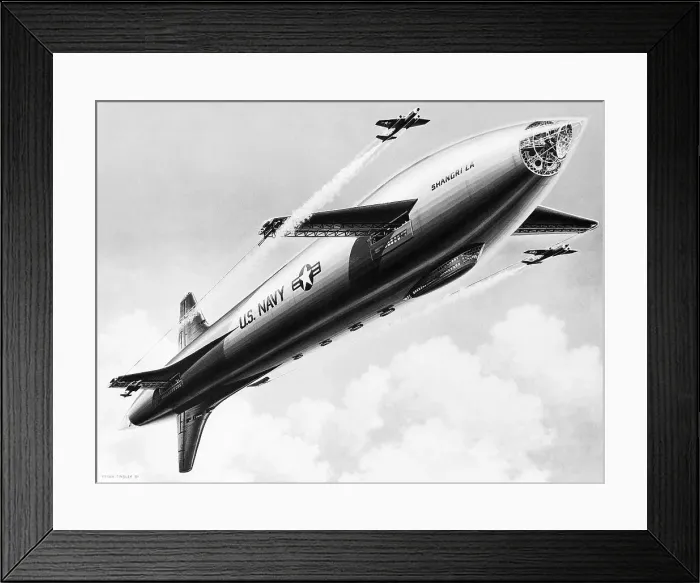 Framed Print : Huge War Plane, Dirigible type Bomber Framed Print : Huge War Plane, Dirigible type Bomber