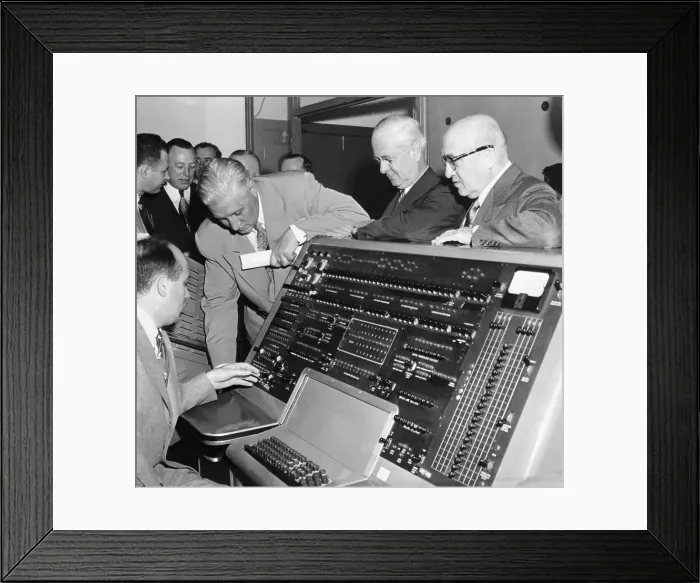 Framed Print : Computer of 1950s Framed Print : Computer of 1950s