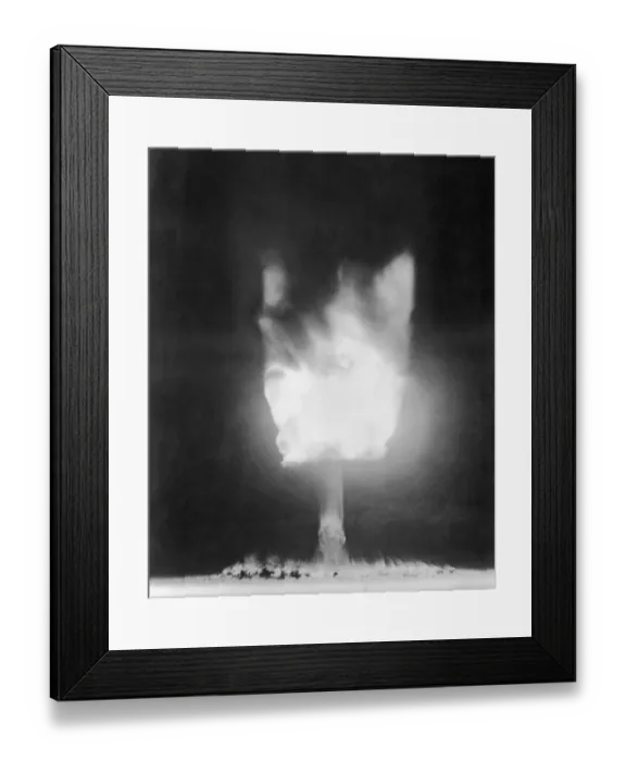 Framed Print : Fiery Aftermath of Atomic Explosion Framed Print : Fiery Aftermath of Atomic Explosion