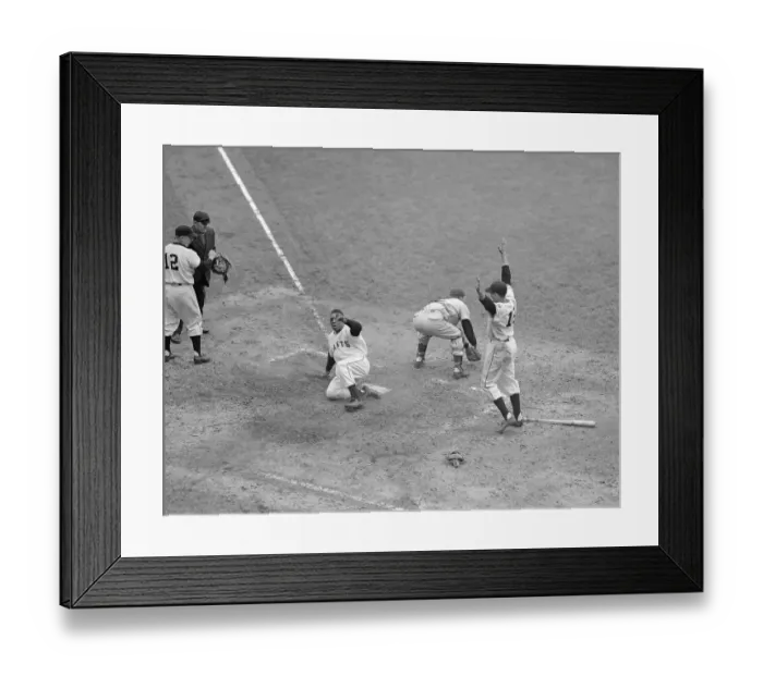 Framed Print : Willie Mays and Alvin Dark in Baseball Action Framed Print : Willie Mays and Alvin Dark in Baseball Action