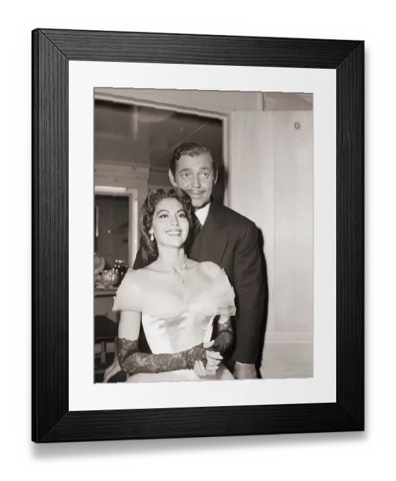 Framed Print : Ava Gardner with Clark Gable Framed Print : Ava Gardner with Clark Gable