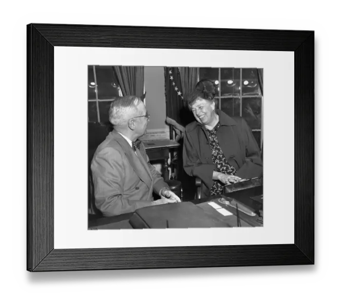Framed Print : President Truman and Eleanor Roosevelt Framed Print : President Truman and Eleanor Roosevelt