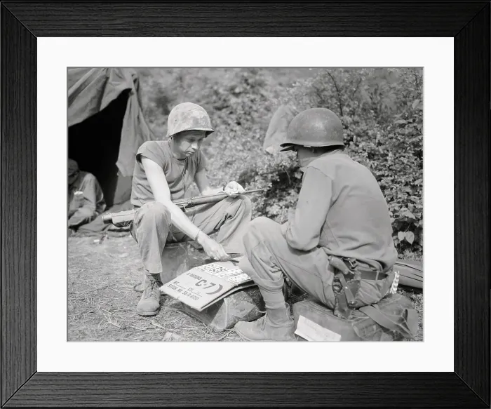Framed Print : United States Navy Men Playing Card Game Outdoors Framed Print : United States Navy Men Playing Card Game Outdoors