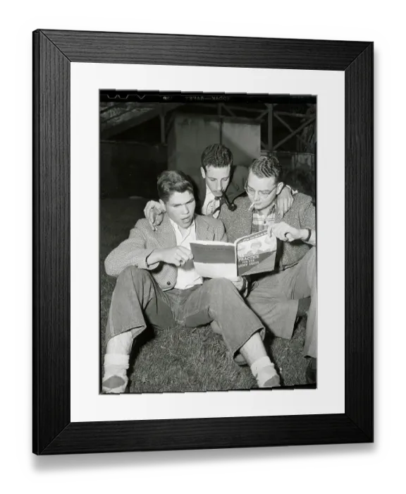Framed Print : Draftees Study Practice Test Framed Print : Draftees Study Practice Test