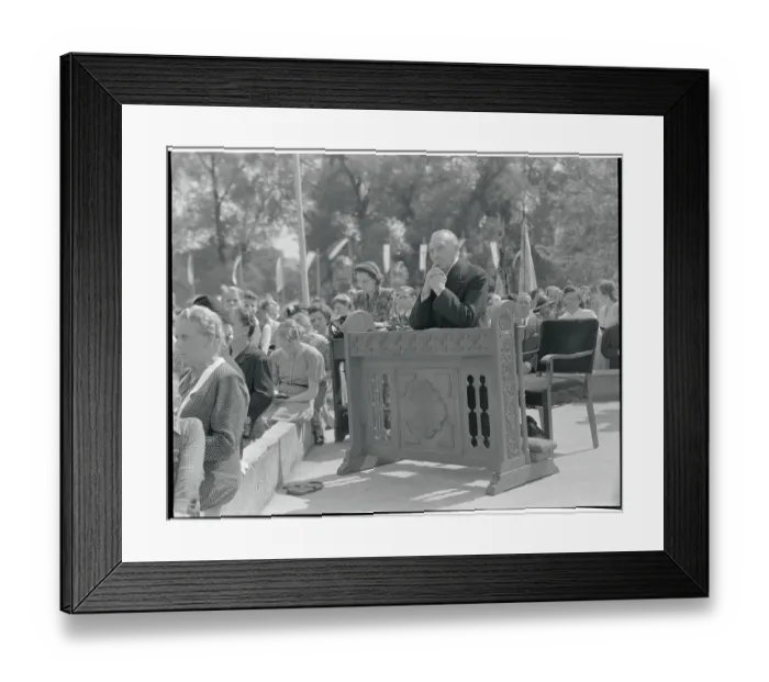 Framed Print : Konrad Adenauer Kneeling in Prayer Framed Print : Konrad Adenauer Kneeling in Prayer