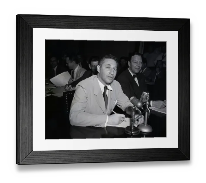 Framed Print : Budd Schulberg Testifying