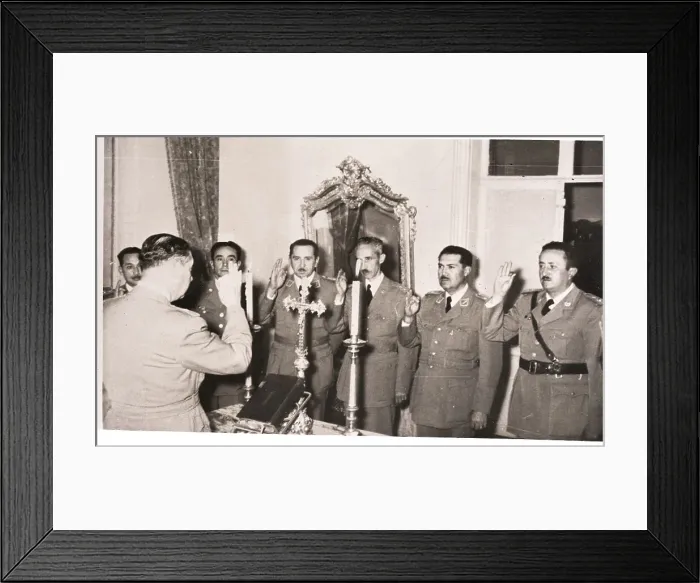 Framed Print : Hugo Ballivian Swears in New Government Framed Print : Hugo Ballivian Swears in New Government